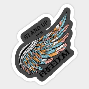 freedom-free-stand-up Sticker